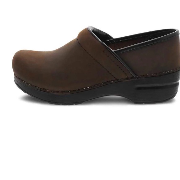 DANSKO Professional Women's Size 40 Antique Brown Leather Clogs Shoes - Picture 3 of 11
